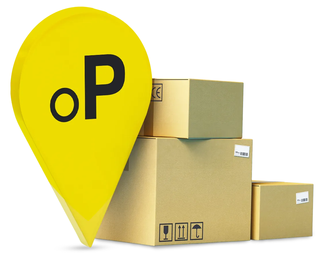 Grafica ufficiale Punto Poste con pacchi